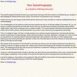 What to include in a autobiography essay