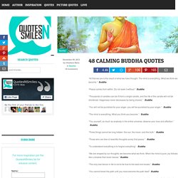 48 Calming Buddha Quotes