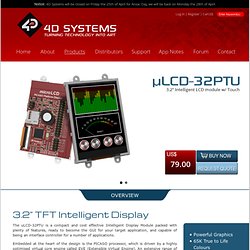 µLCD-32PTU - 4D Intelligent Display Modules