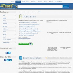 4Tests.com - Free, Practice TOEIC Exam