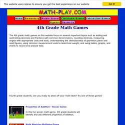 4th grade math games