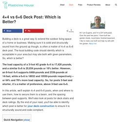 4x4 vs 6x6 Deck Post: Which is Better?