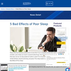5 Bad Effects of Poor Sleep