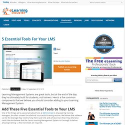 5 Essential Tools For Your LMS