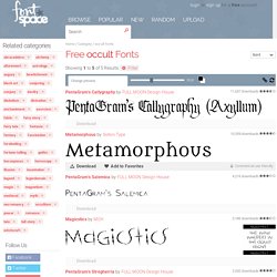 5 Free occult fonts