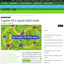 5 Game Y8 2 Người Chiến Tranh