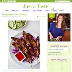 5-Ingredient Beef Satays