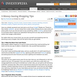 5 Money-Saving Shopping Tips