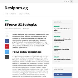 5 Proven UX Strategies - Web Design Blog – DesignM.ag