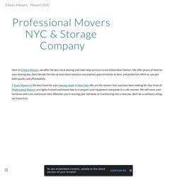 5 Stars Movers - Movers NYC