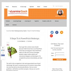 5 Steps To A PowerPoint Redesign