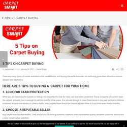 5 Tips on Carpet Buying