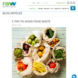5 tips to avoid food waste