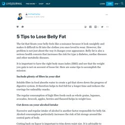 5 Tips to Lose Belly Fat