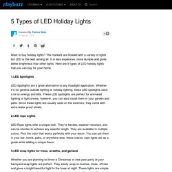 5 Types of LED Holiday Lights
