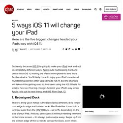 5 ways iOS 11 will change your iPad
