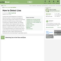 How to Detect Lies