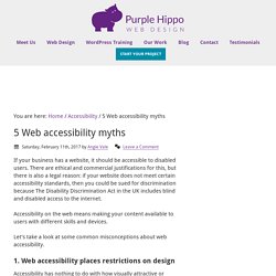 5 Web accessibility myths