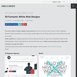 50 Fantastic White Web Designs