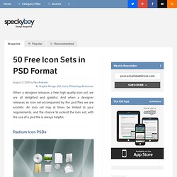 50 High Quality Free Icon Sets in PSD Format