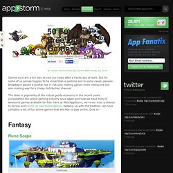 50 Fun and Free Online Games