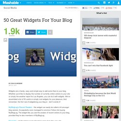 50 Great Widgets For Your Blog