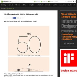 50 điều mà các nhà thiết kế đồ họa nên biết