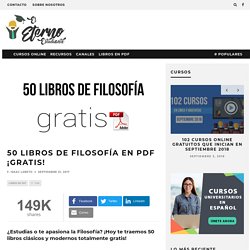 50 Libros de Filosofía en PDF ¡Gratis!