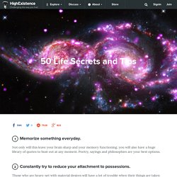 50 Life Secrets and Tips