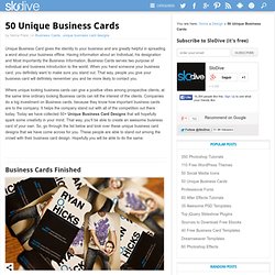 50 Unique Business Cards