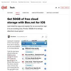 Get 50GB of free cloud storage with Box.net for iOS
