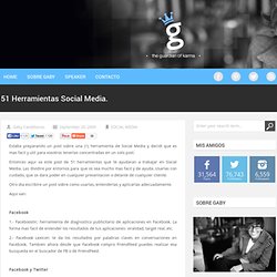 51 Herramientas Social Media.