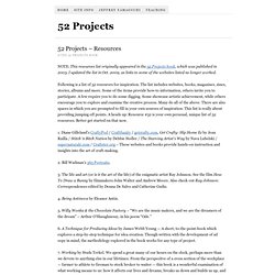 52 Projects – Resources