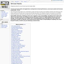 58 Cool Hacks - LXF Wiki