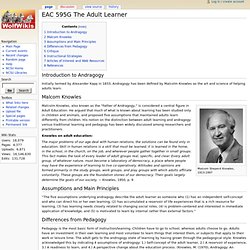 EAC 595G The Adult Learner - WolfWikis