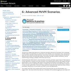 6: Advanced MVVM Scenarios