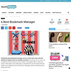 6 Best Bookmark Manager