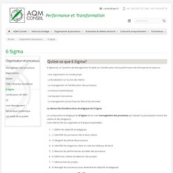 AQM Conseil » 6 Sigma
