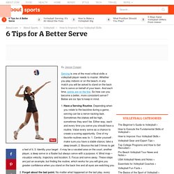 6 Tips for A Better Serve