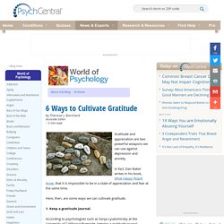 6 Ways to Cultivate Gratitude