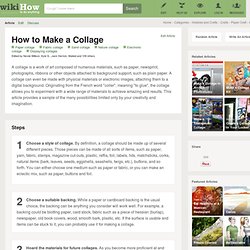 How to Make a Collage: 8 steps