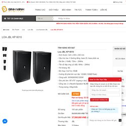 Loa JBL KP 6010 chính hãng giá tốt tại Bình Minh Digital