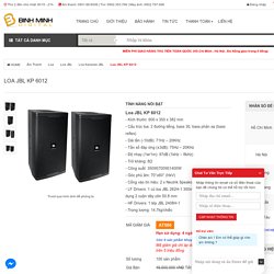 Loa JBL KP 6012 chính hãng giá tốt tại Bình Minh Digital