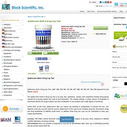 QuikScreen Multi 6 Drug Cup Test