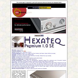 audio reviews: Hexateq Premium 1.0 SE