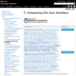 Chapter 7: Composing the User Interface