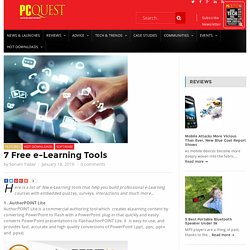 7 Free e-Learning Tools