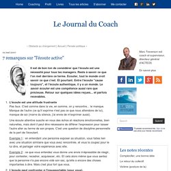 7 remarques sur "l'écoute active"