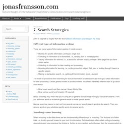 7. Search Strategies