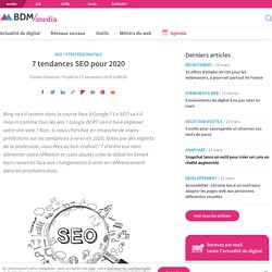 7 tendances SEO pour 2020